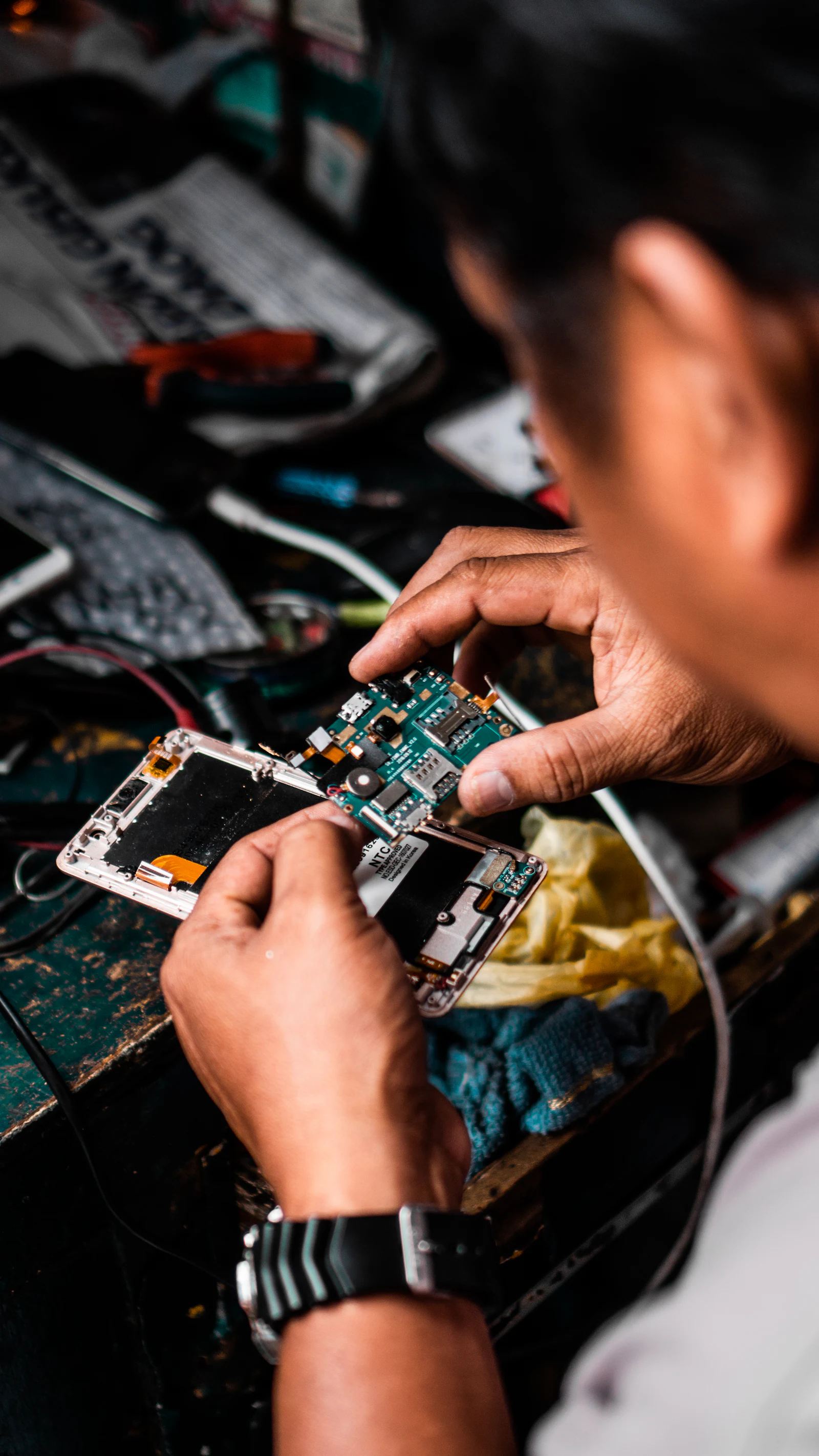 Server hardware and storage drives used for business backups